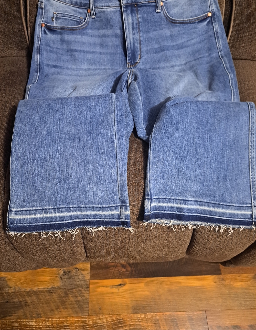 Judy Blue Slim Bootcut Jeans Casual Raw Hem 31"inseam